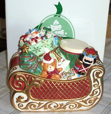 New in Box Vintage Avon Joyous Celebrations St. Nicholas Collection Cookie Jar