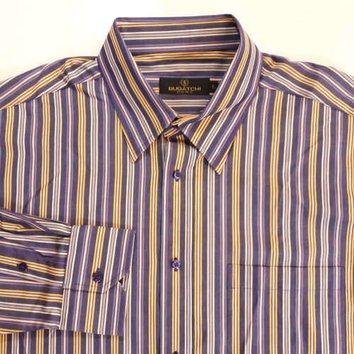 Bugatchi Uomo Striped Button Up Long 