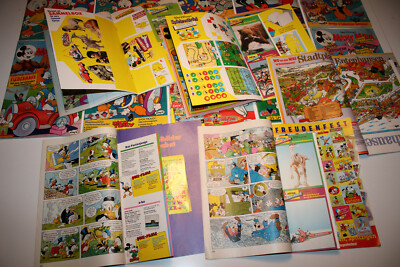 Micky Maus Sammlung Disney Comic 63 Stück mit Beilagen Gimmicks 70er 80er 90er 
