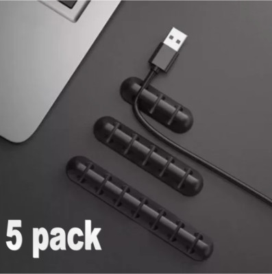 Kabel Halter Binder Management Clips Ordnung Blei Schreibtisch Ladegerät Kabel Organizer x 5