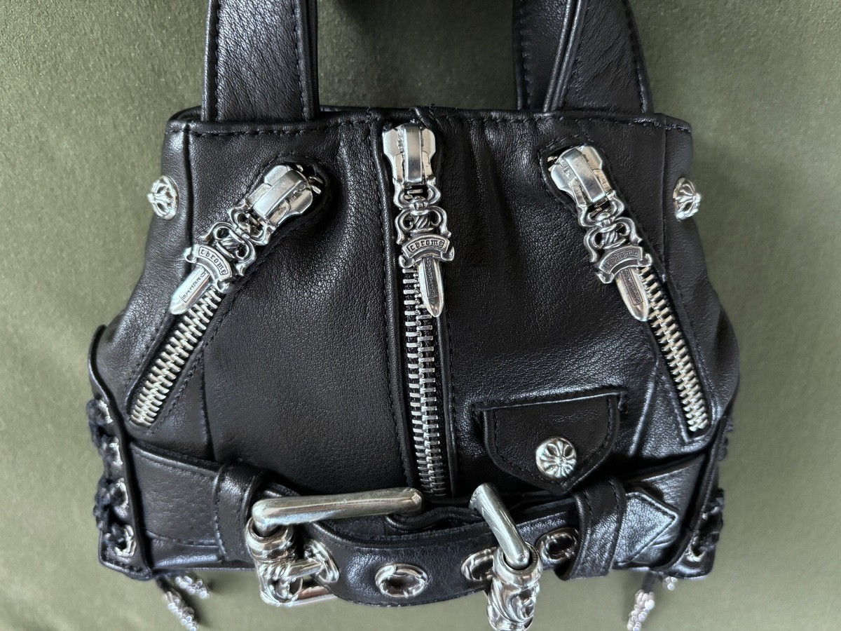 CHROME HEARTS JJDEAN レザーバッグ JJディーン Chrome Hearts ブラック JJ ディーン ミニバッグ - SRM