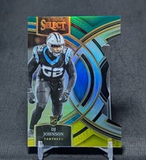 DJ Johnson Green/Yellow Die-Cut Prizm Rookie RC 2023 Select Card #143 Panthers
