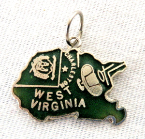 SOUVENIR CHARM from WEST VIRGINIA