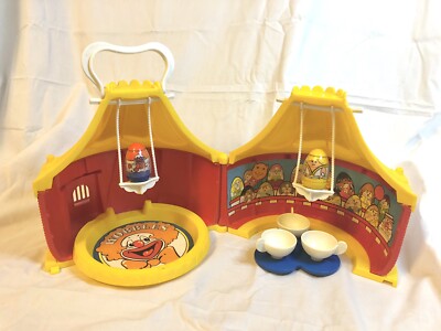 Vintage 1977 Hasbro Weebles Big Top Circus Tent Weeble Circus (Incomplete Set)