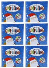 12 Giant Christmas Colouring & Sticker Book Books - 38x27cm Joblot Wholesale