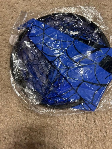 Witch hat transparent spider blue