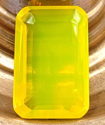 Transparent Emerald Cut EGL Certified 180 Ct Ethiopian Bi-Color Yellow Gemstone - Picture 9 of 13