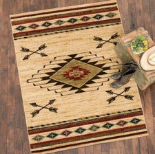 Southwestern Tribal Lodge Arrow Rustic Area Rug  FREE SHIPPING 