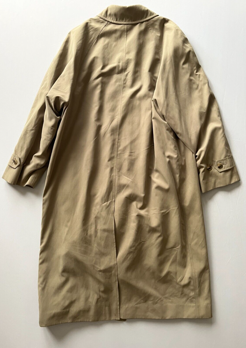 Vintage Brooks Brothers Trench Coat Mens 44R Button Up Wool Lining