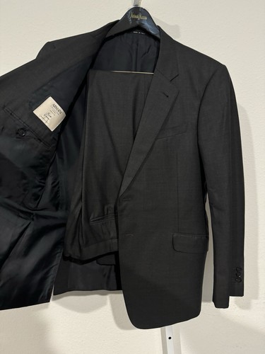 Armani Collezioni Su Misura Bespoke Mens Gray 2 Piece Suit Size 42R W36 X 30 - Picture 11 of 21