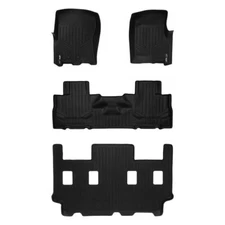 Smartliner Black 1st, 2nd, & 3rd Row Floor Liners for Lincoln Navigator