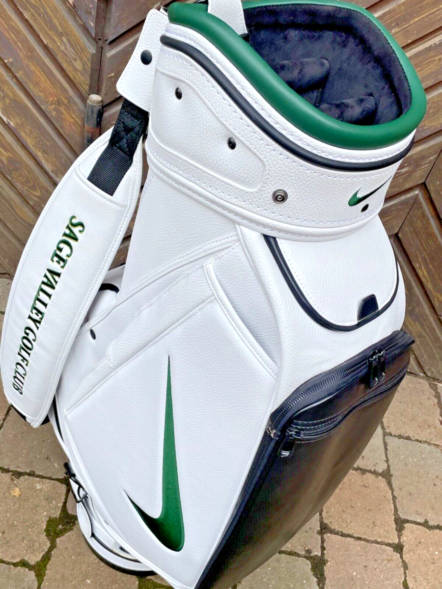 white nike staff bag