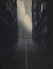 The Dark Tapestry – Léon Spilliaert 1909 Art Print Symbolist Nocturne Belgian