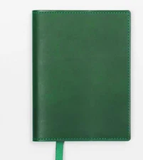 book jacket cover slipcase case bag genuine cow leather customize green Z915