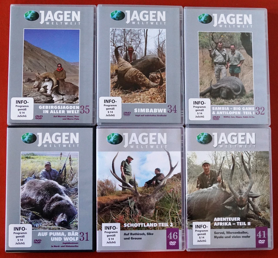 DVD - Jagen Weltweit - viele verschiedene Jagd Jäger - Bild 1 von 1
