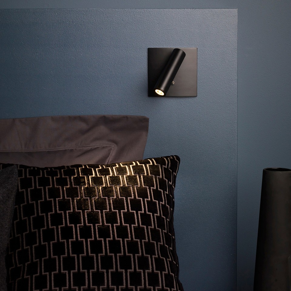 LED Wall Lamp Bedside Light Fixture Rotatable Spotlight Switch Recessed ...