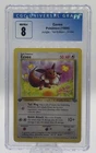 🔥🔥1999 Pokemon Jungle 1st Edition Eevee CGC 8🔥🔥