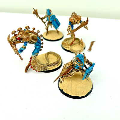 Warhammer GW the Old World Sepulchral Stalkers & Immortis Guards bemalt
