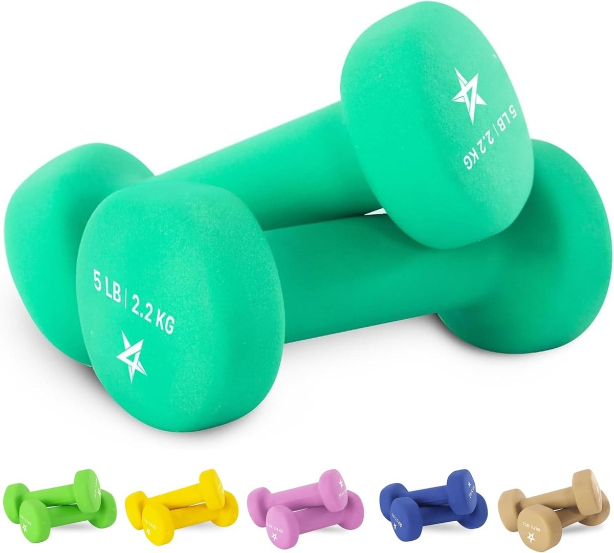 Neoprene Coated Dumbbell Hand Weight Sets of 2 - Multiple Weight Options |  eBay