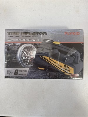  Tire Inflator Portable Air Compressor- 12V DC Air Pump for Car Tires Yellow