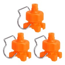 3Pcs 65 Degree Spray Nozzle with Clip Fit 25mm/1" Hose, 0.25m³/h