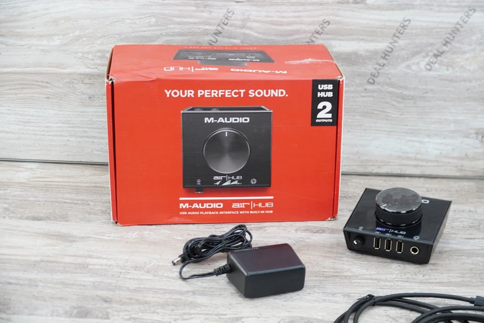 M-Audio AIR|HUB - Interfaz de audio USB con concentrador de 3 puertos y software de grabación Foto 2 de 4