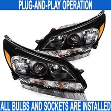 Black Pairset Projector Headlight W Bulb For Chevy Malibu Lt Ltz Eco 2013-2015 Black Pairset Projector Headlight W Bulb For Chevy Malibu Lt Ltz Eco 2013-2015