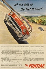 General Motors Corporation Print Ad 1956 ‘56 Pontiac Motor Division Vintage