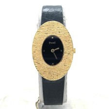 Piaget Baignoire Vintage Manual Wind 23mm 18k Yellow Gold Ladies Watch 99061
