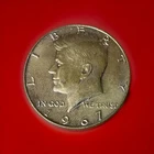 1967 Kennedy Half Dollar coin 40% Silver