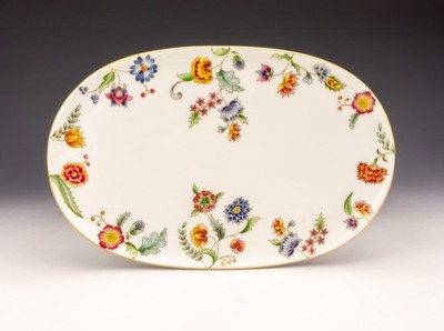 Prouna Fine Bone China - 7407 Gione Muster - ovaler Teller oder Tablett