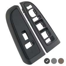 Window Switch Bezel Cover Compatible with Chevy Chevrolet Avalanche Dark Gray 