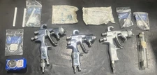 3 Graco AirPro Pressure Fed Conventional Spray Guns