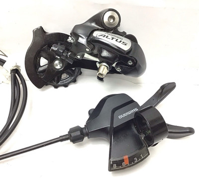 Shimano Altus RD-M310 Rear Derailleur with SL-M315 8-Speed Shifter and Cable
