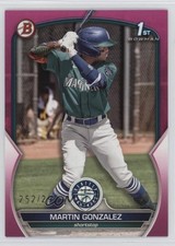 2023 Bowman Prospects Fuchsia 252/299 Martin Gonzalez #BP-28 14tz