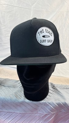 The Edge Surf Shop Hat Snapback Black Yupoong Classics Surf Colorado Flat Brim