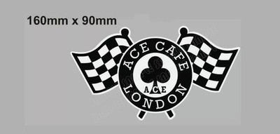 #903 ACE CAFE LONDON Racing Flags - 16x9 cm Aufkleber Vinyl Decal Sticker
