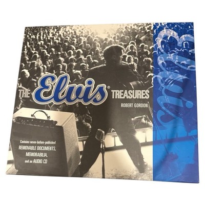 The Elvis Treasures Hardcover Book W CD Documents Memorabilia Robert Gordon