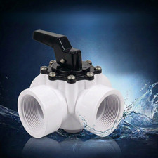 3-Wege Ventil 1 1/2" IG | Steuerventil + Bypass für Poolheizung + Solarkollektor