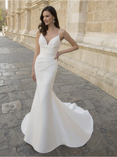  lys e Etoile Marilyn Wedding Gown NWT Modern Mermaid Mikado Gown Size 12