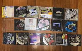 Sega Saturn Gray Console 21 Games & Ram Memory Cartridges Set Japan - Read Desc