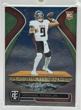 2024 Totally Certified #4 Michael Penix Jr Mirror Neon Green RC /299 Falcons