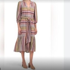 D.RA Jacquard Jenwin Midi Dress Jacquard Fabric Anthropologie Boho - S