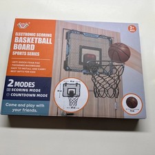 Indoor Basketball Hoop Pro, Mini Basketball Hoop Over The Door with LED Light