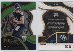 2023 Panini Select Club Level Neon Green Prizm Die-Cut /499 Will Levis Rookie RC