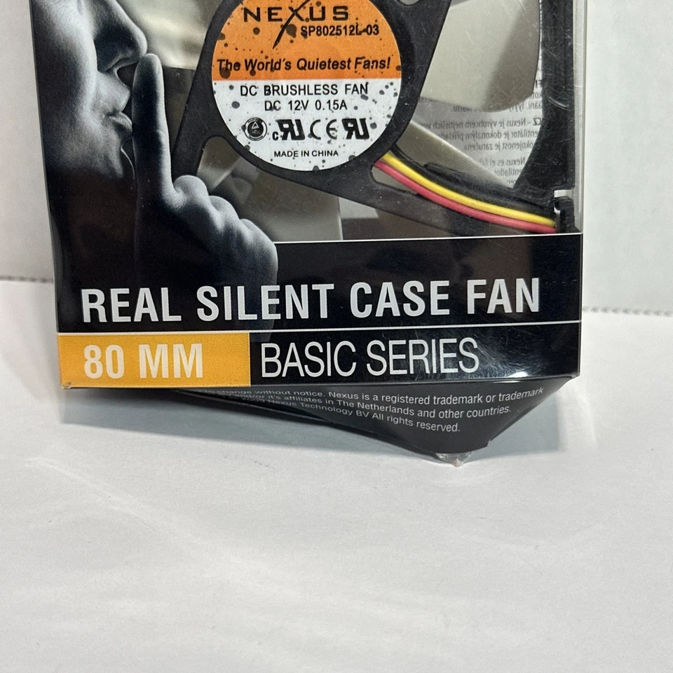 Nexus 80mm Real Silent Case Fan 220503A SP802512L 03 DC Brushless Fan (c11) - Image 4 of 4