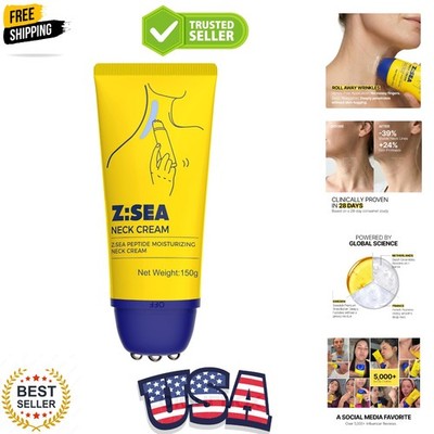 Neck Firming Cream with Roller, Tightening and Lifting Neck & Chest Cream for...