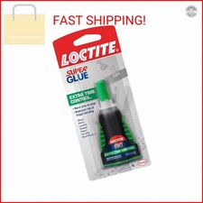 Loctite Super Glue Extra Time Control, Clear, 0.14 fl oz Bottle, 1 Pack - Superg