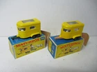 Matchbox Lesney Regular Wheels 2X #43 Pony Trailer- Tan & green bases, boxed