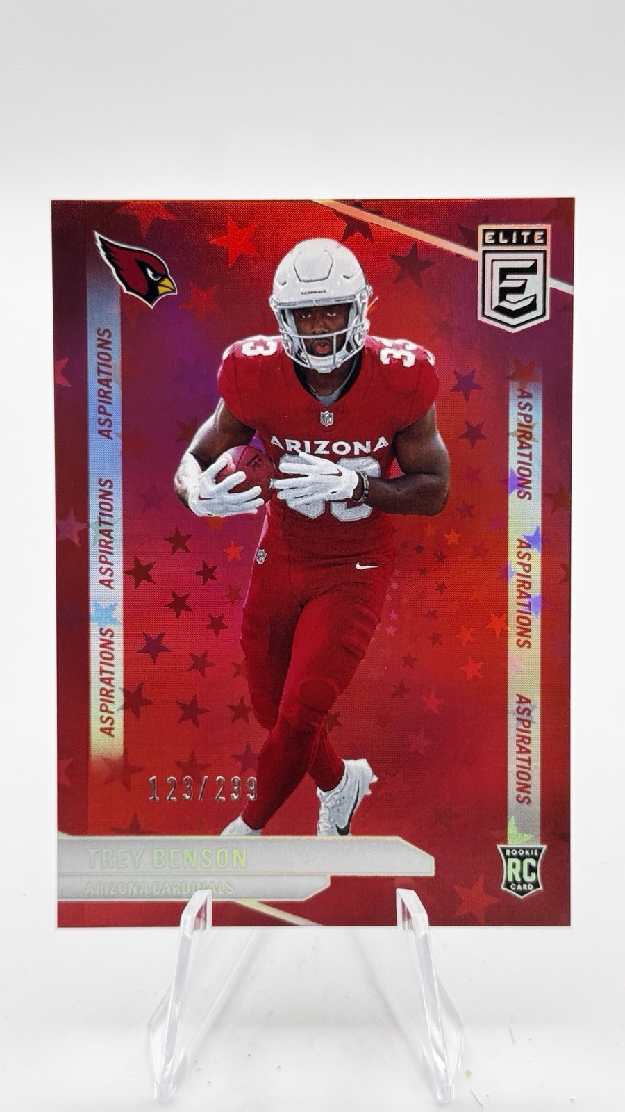 2024 Panini Donruss Elite - Rookies Trey Benson #124 Aspirations Stars /299 (RC)